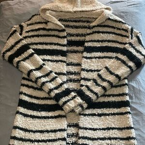 Long striped cardigan